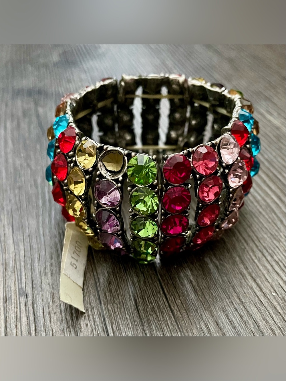 🌈 Multicolor Crystal Stretch Bracelet 🌈